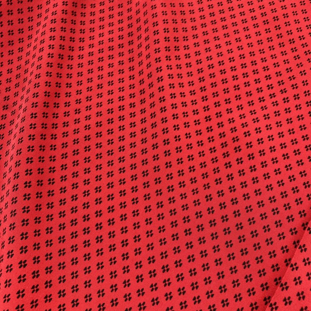 Impressions of California Size 40 Red Black Diamond Pattern Button Up Blouse VTG - Picture 3 of 6